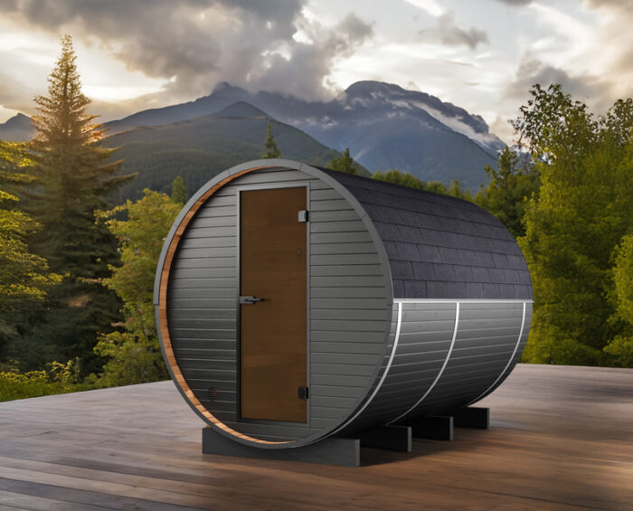 Barrelsauna 180 Thermowood - Afbeelding 9