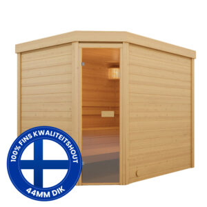 Binnensauna massief SK900 hoek