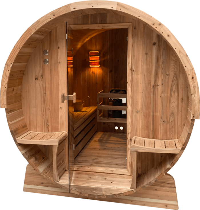 Barrelsauna 270 Red Cedar - Afbeelding 2