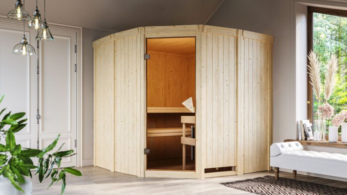 Sauna "Simara 1" met gebronsde deur - Afbeelding 9