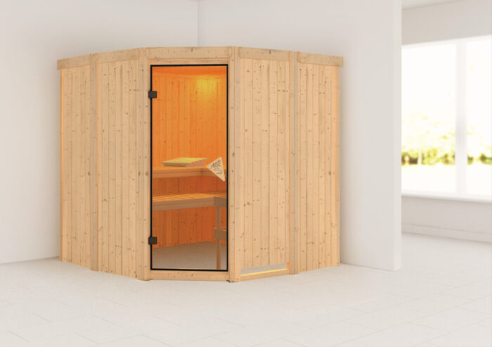 Sauna "Simara 1" met gebronsde deur - Afbeelding 11