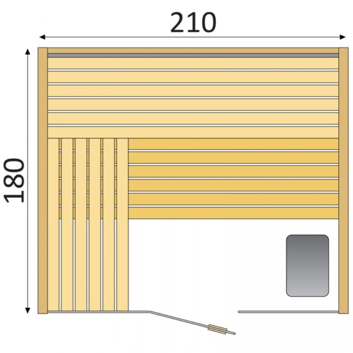 Binnensauna paneel Exclusive 300 - Afbeelding 2
