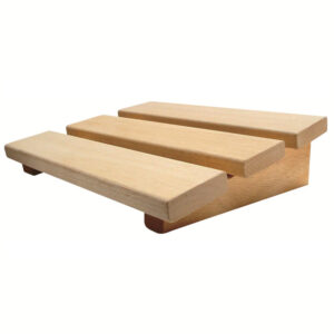 Houten sauna hoofdsteun